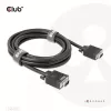 VGA kabelis, dvikryptis, M/M, 3 m, 28AWG, CLUB3D CAC-1703