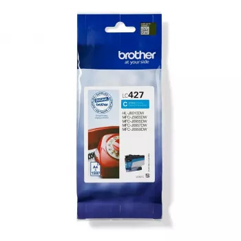 Brother LC427C rašalo kasetė, 1 vnt. Originali, standartinės talpos, žydra