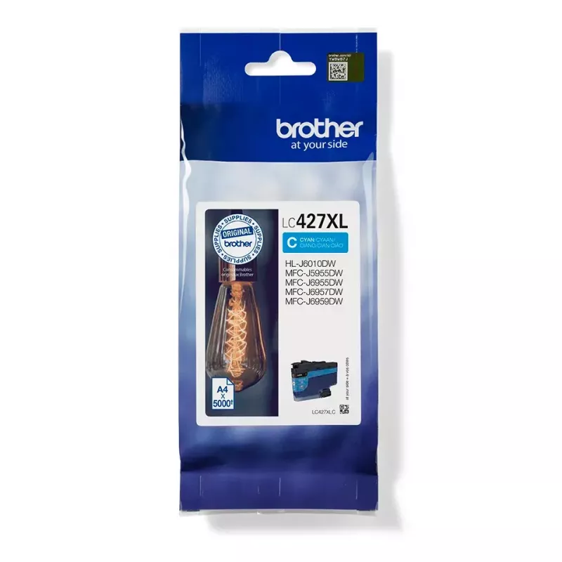Brother LC-427XLC rašalo kasetė 1 vnt. Originali didelio našumo (XL) žydra