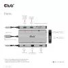CLUB3D USB Gen1 Type-C 9-in-1 šakotuvas su HDMI, VGA, 2x USB Gen1 Type-A, RJ45, SD/Micro SD kortelių lizdais ir USB Gen1 Type-C moterišku prievadu