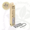 CLUB3D USB Gen1 Type-C 9-in-1 šakotuvas su HDMI, VGA, 2x USB Gen1 Type-A, RJ45, SD/Micro SD kortelių lizdais ir USB Gen1 Type-C moterišku prievadu