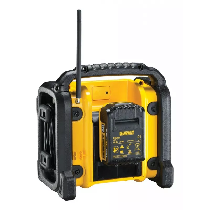 DEWALT Belaidis ličio jonų DAB+/FM kompaktiškas radijas – tik įrankio korpusas