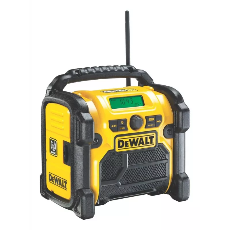 DEWALT Belaidis ličio jonų DAB+/FM kompaktiškas radijas – tik įrankio korpusas