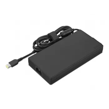 Maitinimo adapteris Lenovo GX21F23046 — nešiojamojo kompiuterio adapteris, 300 W, 100–240 V, DC/AC, juodas, kintamosios ir nuolatinės srovės kabeliai, 200×100×25,4 mm, 0,18 m kabelis