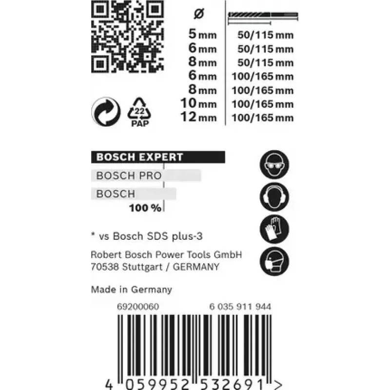 Bosch Expert 2 608 900 195 grąžtų rinkinys 7 vnt.
