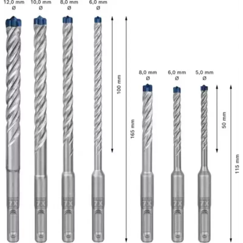Bosch Expert 2 608 900 195 grąžtų rinkinys 7 vnt.