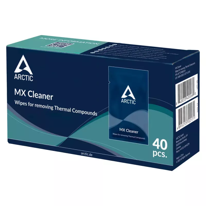 ARCTIC MX Cleaner - servetėlės terminėms pastoms šalinti (40 vnt.)