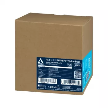 ARCTIC P12 Slim PWM PST slėgiui optimizuotas 120 mm PWM ventiliatorius su integruotu Y kabeliu