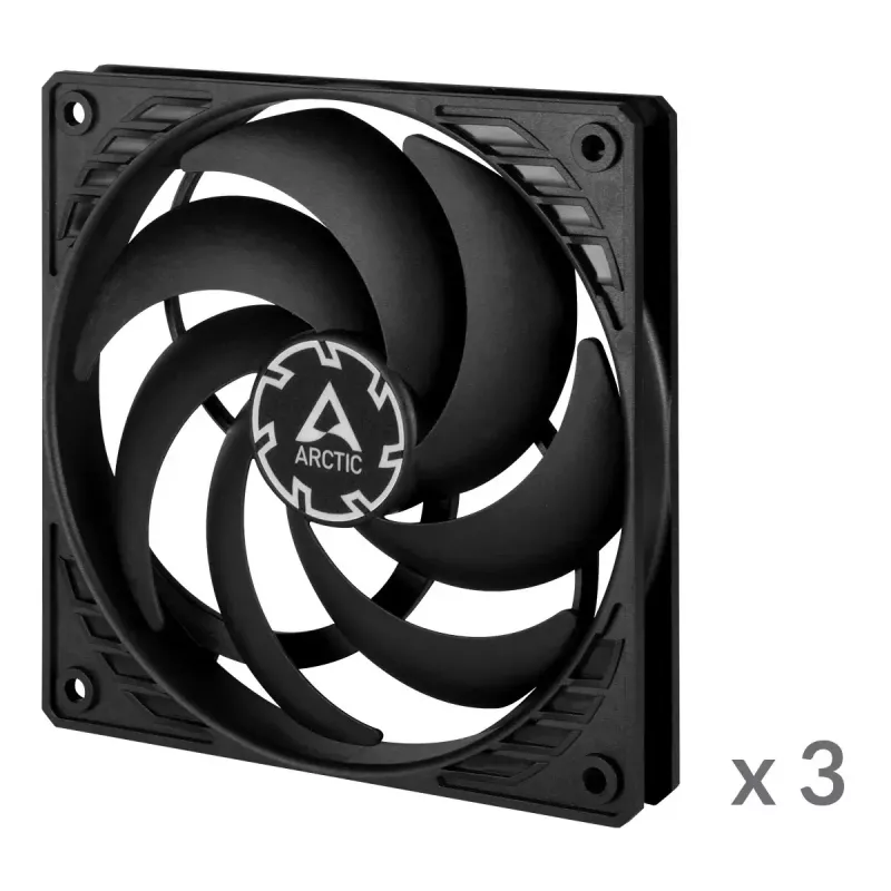 ARCTIC P12 Slim PWM PST slėgiui optimizuotas 120 mm PWM ventiliatorius su integruotu Y kabeliu