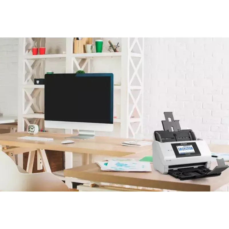 Epson WorkForce DS-790WN Dokumentų skaitytuvas su automatiniu dokumentų padavimu 600 x 600 DPI A4 Juoda, Balta
