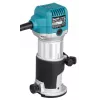 Freza Makita RT0702CX2J — 710 W, 10 000–34 000 aps./min., 8 mm įvorė, 0–40 mm gylis, 1,8 kg