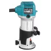 Freza Makita RT0702CX2J — 710 W, 10 000–34 000 aps./min., 8 mm įvorė, 0–40 mm gylis, 1,8 kg