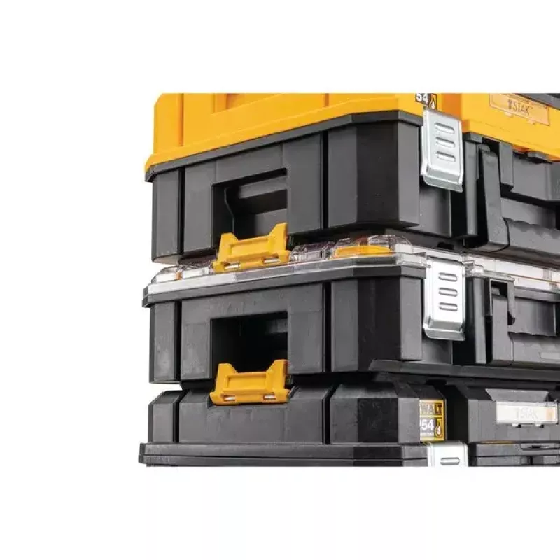 Įrankių dėklas DeWalt DWST82968-1, polikarbonatas, 7,8 l, užrakinamas, atsparus vandeniui, juodas