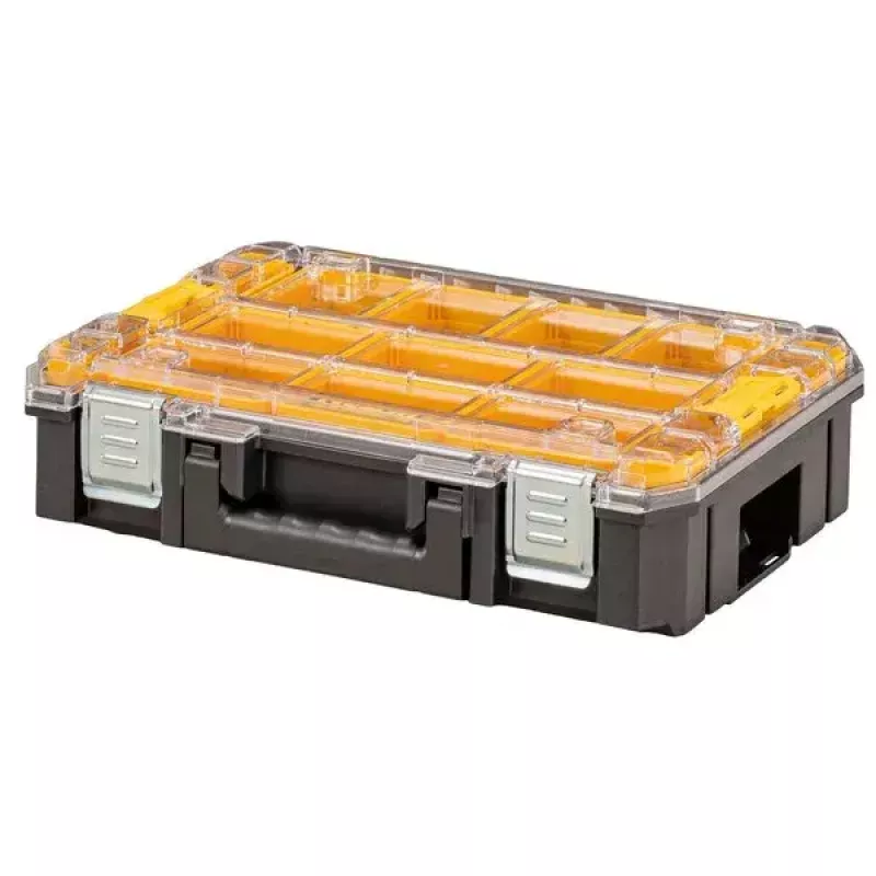 Įrankių dėklas DeWalt DWST82968-1, polikarbonatas, 7,8 l, užrakinamas, atsparus vandeniui, juodas