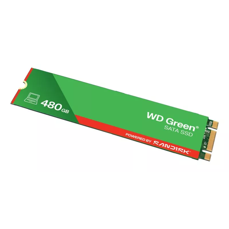 WESTERN DIGITAL SSD - WD Green - 480GB - SATA 6Gb/s - M.2 2280 - MTTF 2.0M valandos