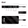 CLUB3D Type-C 7-in-1 centrinis įrenginys su 2x HDMI, 2x USB Gen1 Type-A, 1x RJ45, 1x 3,5 mm garso, 1x USB Gen1 Type-C 100W moteriška jungtimi