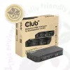 CLUB3D DisplayPort/HDMI KVM jungiklis dviems DisplayPort 4K 60Hz