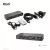 CLUB3D DisplayPort/HDMI KVM jungiklis dviems DisplayPort 4K 60Hz