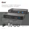 CLUB3D DisplayPort/HDMI KVM jungiklis dviems DisplayPort 4K 60Hz