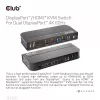 CLUB3D DisplayPort/HDMI KVM jungiklis dviems DisplayPort 4K 60Hz