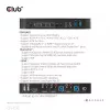 CLUB3D DisplayPort/HDMI KVM jungiklis dviems DisplayPort 4K 60Hz