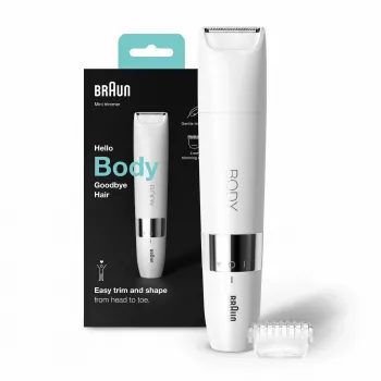 Braun BS1000 kūno mini kirpimo mašinėlė, balta