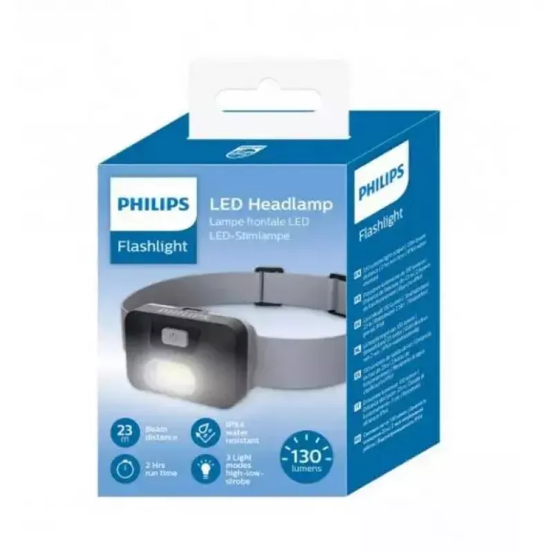 Priekinis žibintas Philips SFL1000H/10 juodas — LED, 100 liumenų