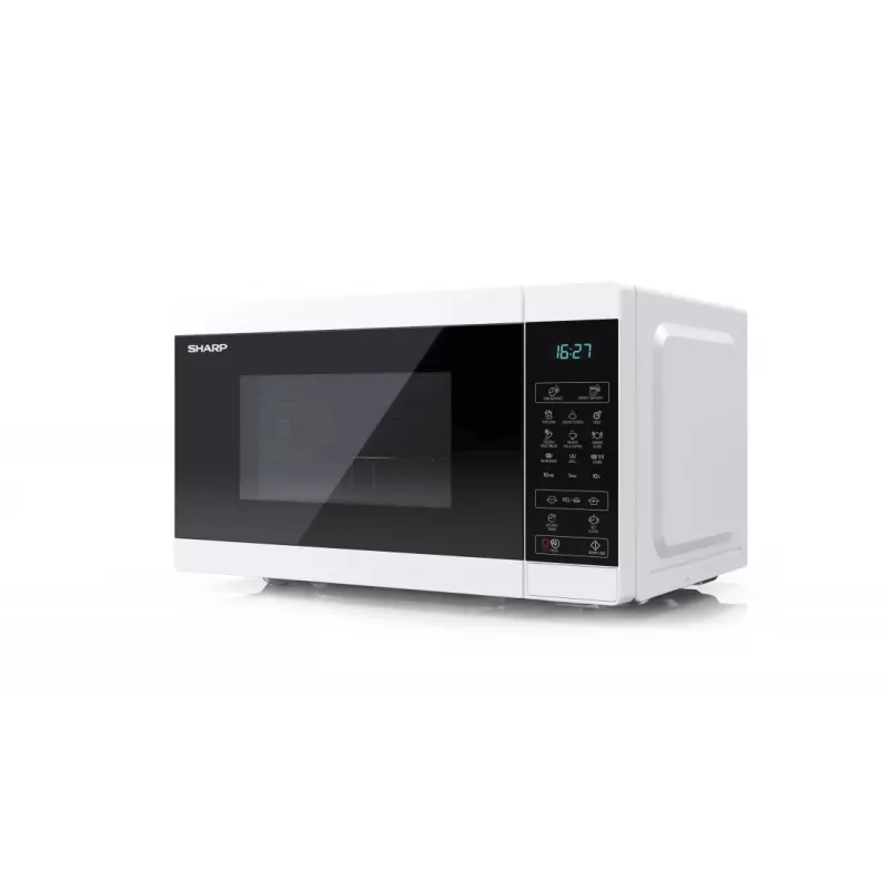 Sharp YC-MG02E-W mikrobangų krosnelė mėlyna, balta, ant stalviršio, 20 L, 800 W