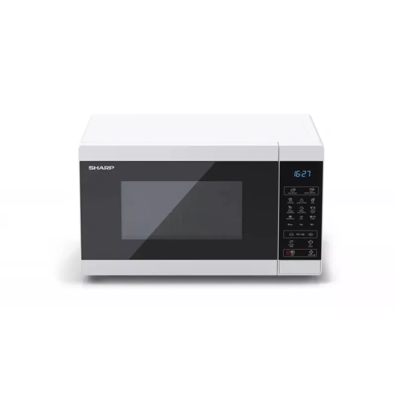 Sharp YC-MG02E-W mikrobangų krosnelė mėlyna, balta, ant stalviršio, 20 L, 800 W