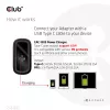 CLUB3D Travel Charger 65W GAN technologija, vienas prievadas USB Type-C, palaiko Power Delivery (PD) 3.0