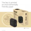 CLUB3D Travel Charger 65W GAN technologija, vienas prievadas USB Type-C, palaiko Power Delivery (PD) 3.0