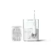 Burnos irigatorius „Philips Power Flosser 7000 HX3911/40“, maitinamas baterijomis, baltas, universalus kintamosios srovės įkroviklis