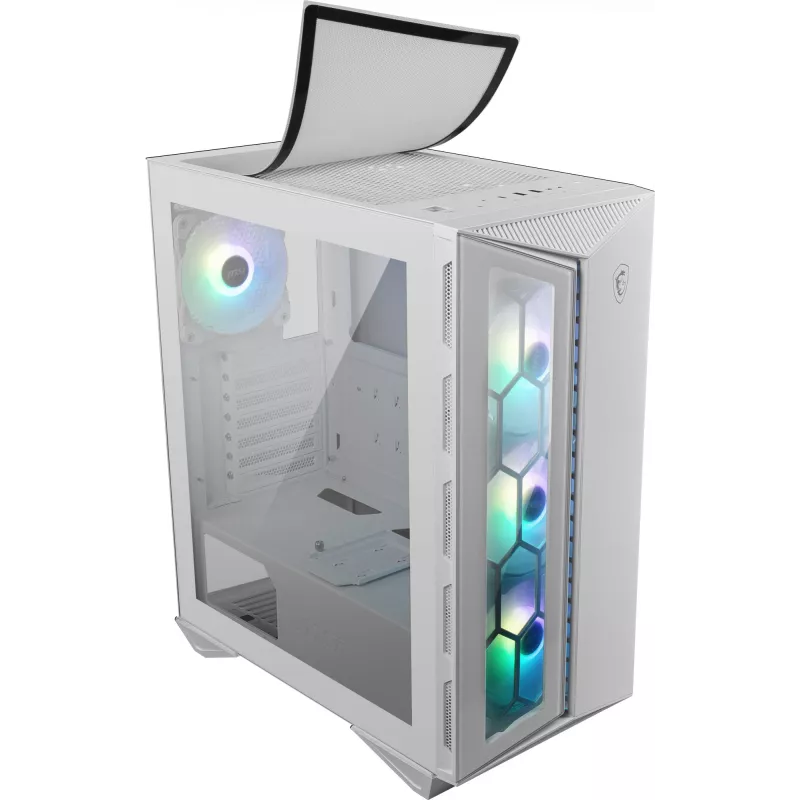 Žaidimų kompiuterio korpusas MSI MPG GUNGNIR 110R Balta Midi Tower