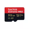WESTERN DIGITAL Extreme PRO Micro SDXC 512 GB + SD adapteris 200 MB/s 140 MB/s A2 C10 V30 UHS-I U3
