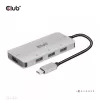 CLUB3D 4 prievadų USB-A šakotuvas USB-C – 10 Gbps spartus perdavimas