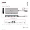 CLUB3D 4 prievadų USB-A šakotuvas USB-C – 10 Gbps spartus perdavimas