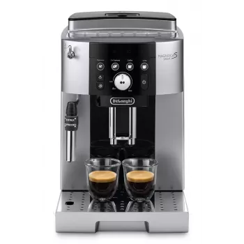 Espresso aparatas De’Longhi Magnifica S Smart ECAM 250.23.SB — 1,8 L vandens talpa, 250 g pupelių talpykla, 15 barų, įmontuotas malūnėlis