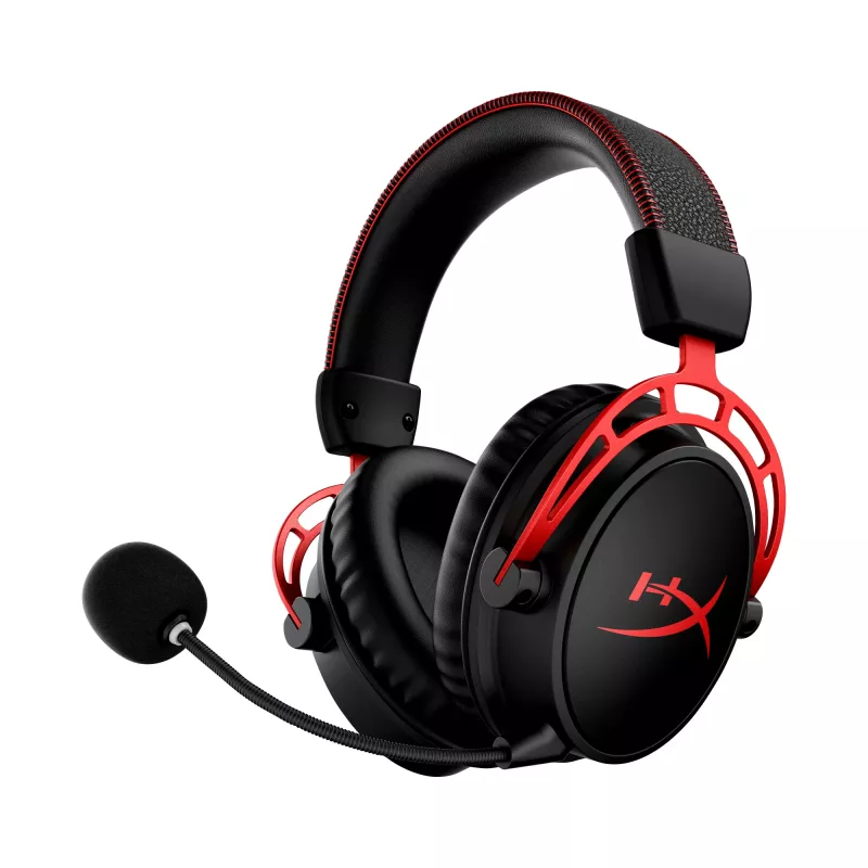 HyperX Cloud Alpha - belaidės žaidimų ausinės (juodos-raudonos)