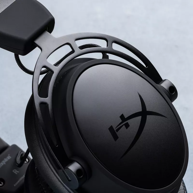 HyperX Cloud Alpha - belaidės žaidimų ausinės (juodos-raudonos)