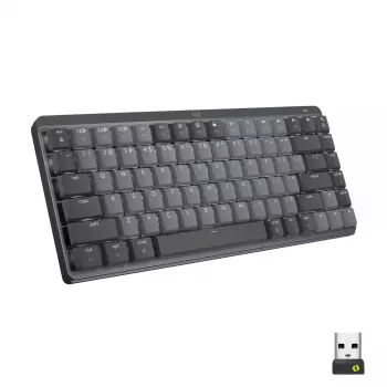 LOGITECH Mx Mechanical Mini Minimalist Wireless Illuminated Keyboard - Graphite Tactile Quiet Qwerty US/Int'l