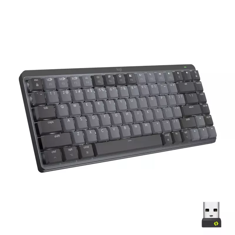 LOGITECH Mx Mechanical Mini Minimalist Wireless Illuminated Keyboard - Graphite Tactile Quiet Qwerty US/Int'l