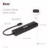 CLUB3D USB Gen1 Type-C, 6-in-1 Hub su HDMI 8K30Hz, 2xUSB Type-A, RJ45 ir 2xUSB Type-C, duomenų ir PD įkrovimas 100 W