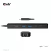 CLUB3D USB Gen1 Type-C, 6-in-1 Hub su HDMI 8K30Hz, 2xUSB Type-A, RJ45 ir 2xUSB Type-C, duomenų ir PD įkrovimas 100 W