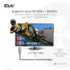 CLUB3D USB Gen2 Type-C į HDMI 4K120Hz 8K60Hz HDR10 su DSC1.2 aktyvus laidas M/M 3m / 9.84ft