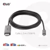 CLUB3D USB Gen2 Type-C į HDMI 4K120Hz 8K60Hz HDR10 su DSC1.2 aktyvus laidas M/M 3m / 9.84ft