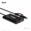 CLUB3D USB Gen1 Type-C/-A į dvigubą HDMI (4K/30Hz) / VGA (1080/60Hz)