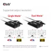 CLUB3D USB Gen1 Type-C/-A į dvigubą HDMI (4K/30Hz) / VGA (1080/60Hz)