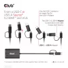 CLUB3D USB Gen1 Type-C/-A į dvigubą HDMI (4K/30Hz) / VGA (1080/60Hz)
