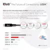 CLUB3D USB4 Gen2x2 Type-C dvikryptis kabelis 4K60Hz, duomenys 20Gbps, PD 240W(48V/5A) EPR M/M 2m