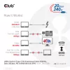CLUB3D USB4 Gen2x2 Type-C dvikryptis kabelis 4K60Hz, duomenys 20Gbps, PD 240W(48V/5A) EPR M/M 2m